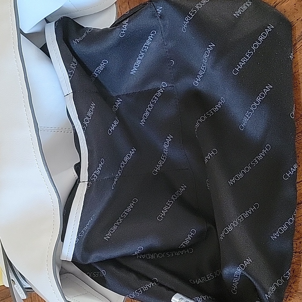 Charles Jourdan Leather Boho Crossbody Bag, Black/Yellow/ White, NWOT - Picture 13 of 16